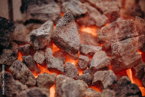 Obraz Węgiel rozżarzony do czerwoności