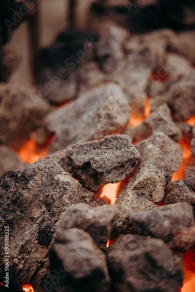 Obraz Palący się węgiel