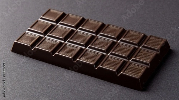 Obraz A chocolate bar with squares on it