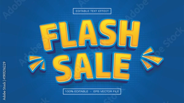 Obraz Flash Sale Bold 3D Promo Text Effect