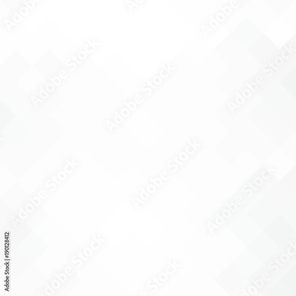 Fototapeta Abstract gray white background with mesh of rhombus or squares. Mosaic. Geometric template.