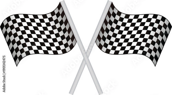 Fototapeta checkered flag vector