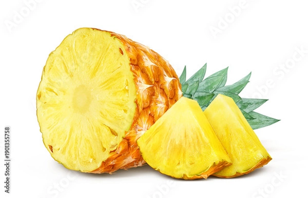 Obraz パイナップル イラスト リアル パイン