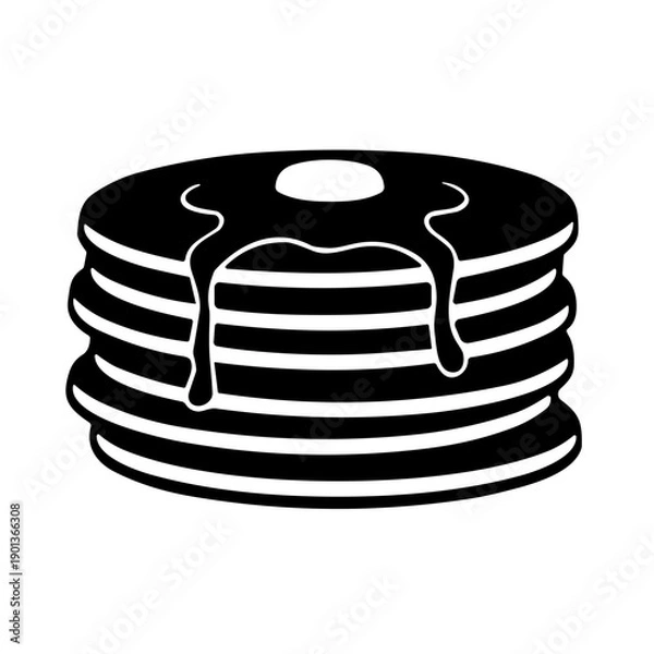 Obraz stack of pancakes with butter