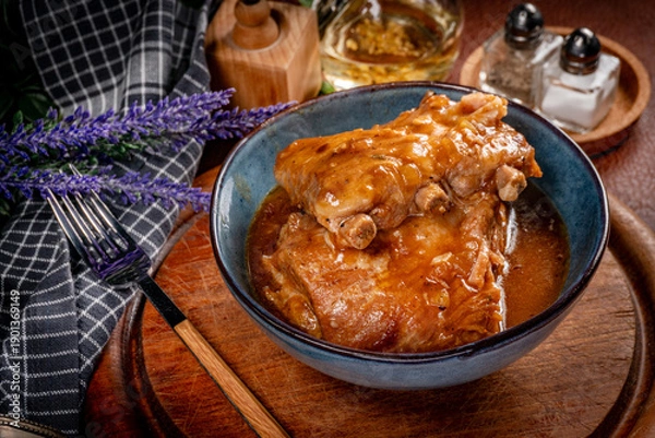 Obraz Braised pork ribs.