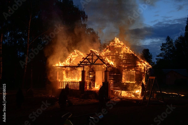 Obraz The house is on fire