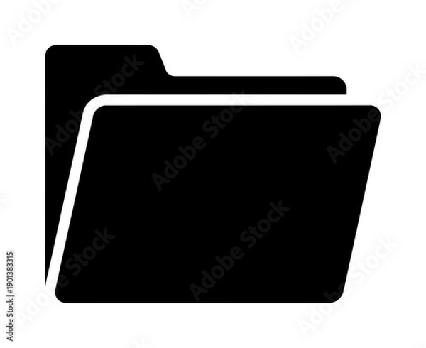Fototapeta Modern folder icon for digital documents
