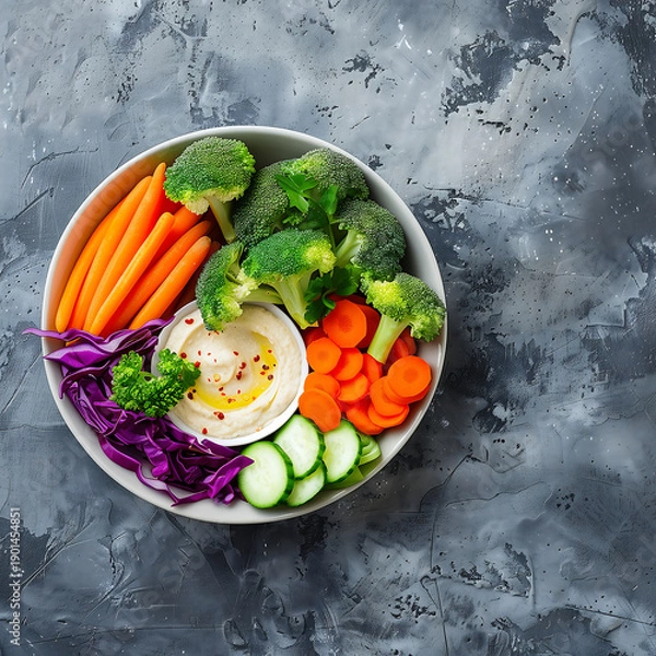 Obraz Fresh Mixed Vegetable Salad