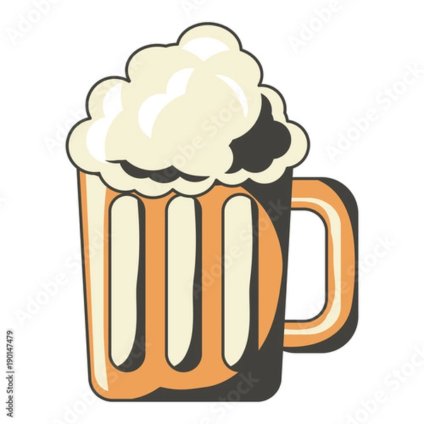 Fototapeta beer jar icon image