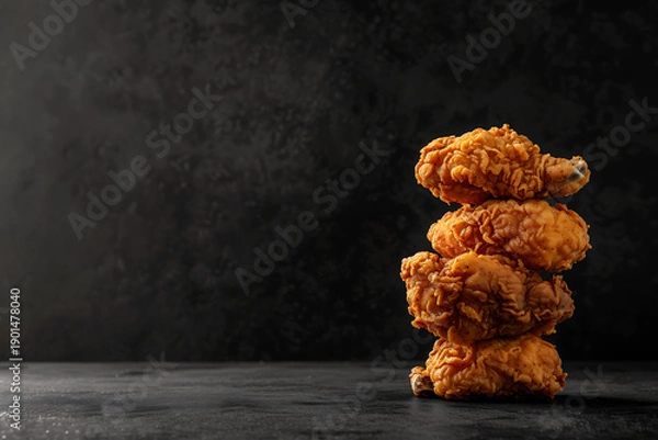 Obraz Crispy fried chicken pieces