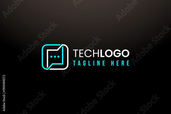 Fototapeta Tech Logo