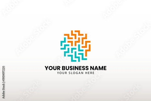 Fototapeta Tech symbol logo