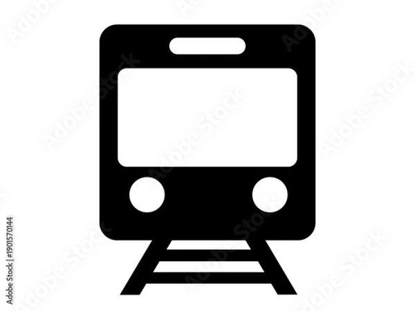 Obraz 正面から見た電車のアイコン