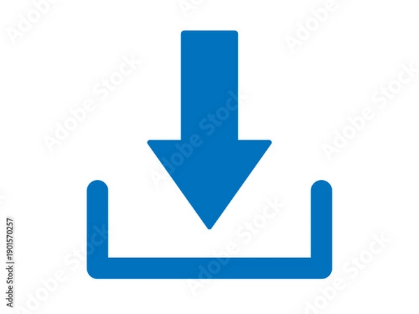 Obraz 下向き矢印のダウンロードボタンのアイコン