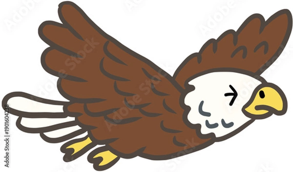 Obraz eagle owl cartoon