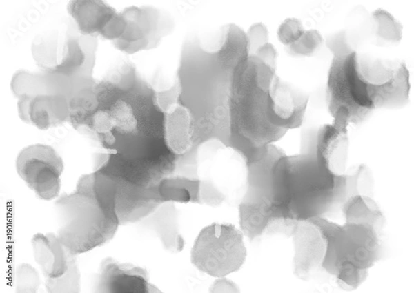 Obraz 黒背景に浮かぶ白い泡の背景イラスト