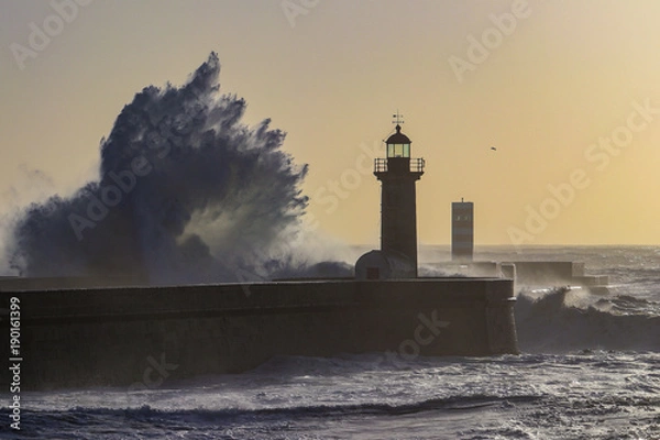 Obraz The Lighthouse and the waves