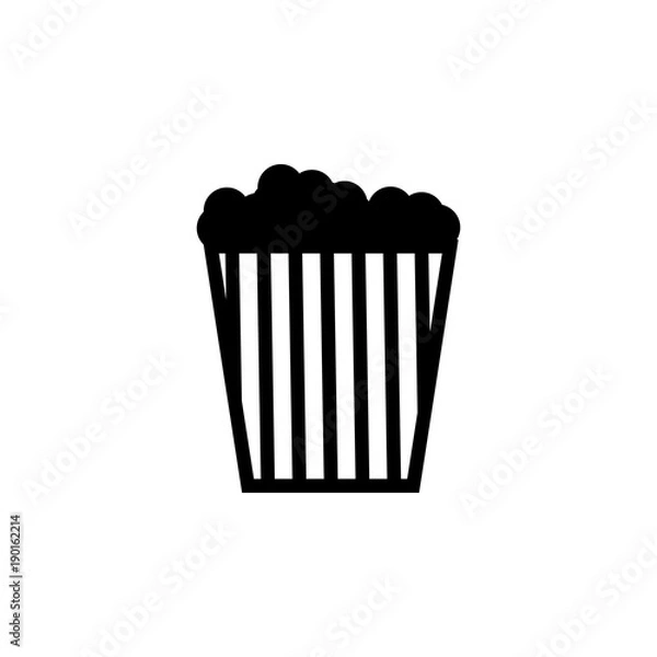 Fototapeta popcorn icon. Elements amusement park concept and web apps. Icon for website design and development, app development. Premium icon