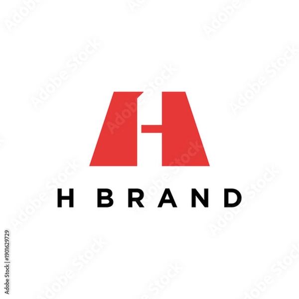 Fototapeta Letter H logo icon design template elements
