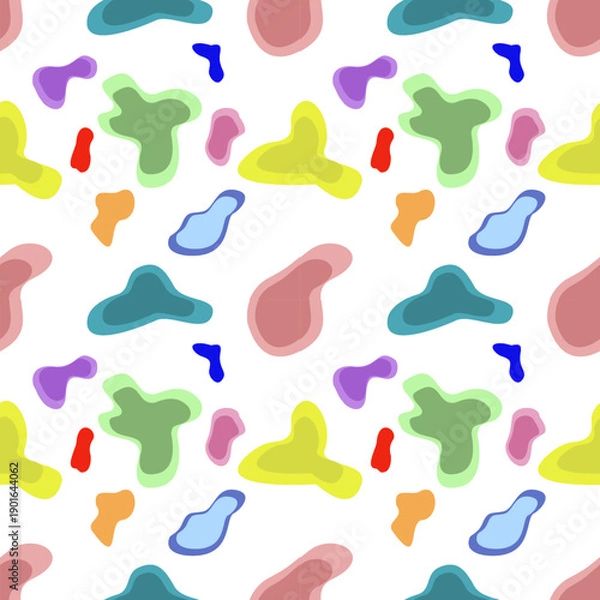 Obraz Abstract Liquid Shapes Vector with Flowing Curved Lines