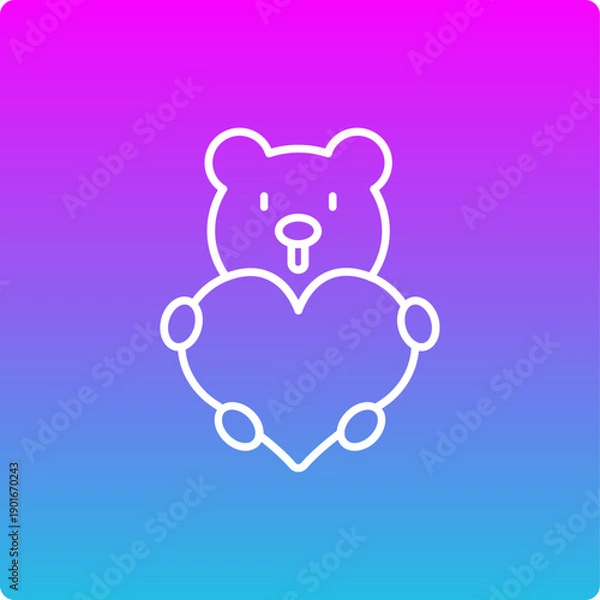 Fototapeta Bear Icon