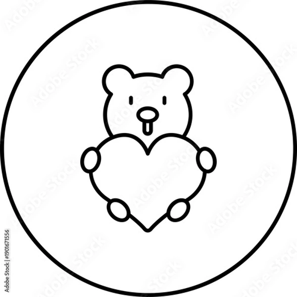 Fototapeta Bear Icon