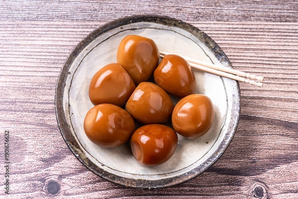 Obraz うずらたまごの燻製