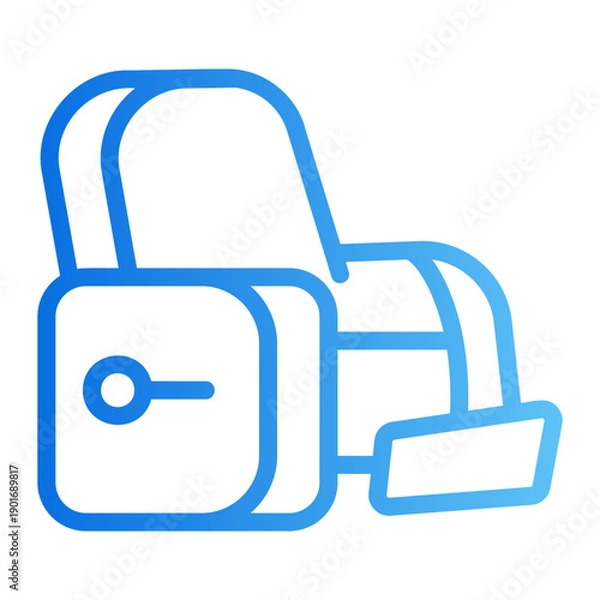 Obraz Massage chair Line Gradient Icon