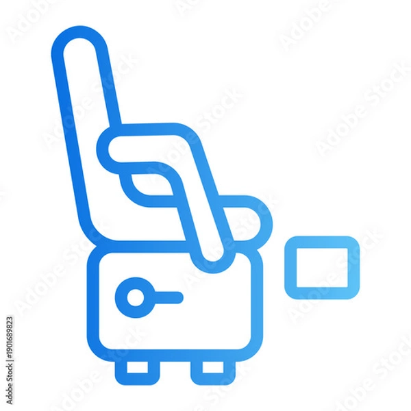 Obraz Lounge chair Line Gradient Icon