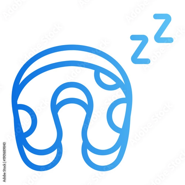 Obraz Neck pillow Line Gradient Icon