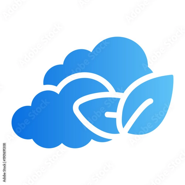 Fototapeta cloud Line Gradient Icon