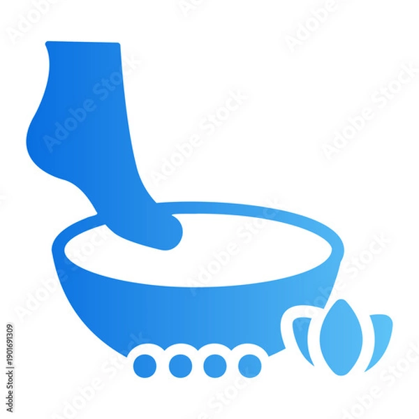 Obraz Foot bath Line Gradient Icon