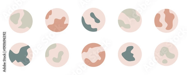 Obraz Highlight circle social cover design