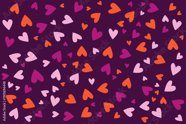 Obraz New pattern with colorful heart love shape