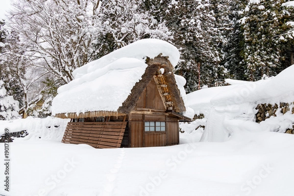 Obraz 冬の白川郷