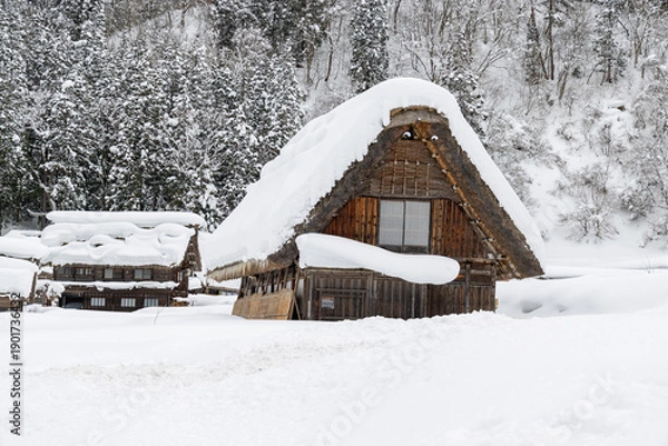 Obraz 冬の白川郷