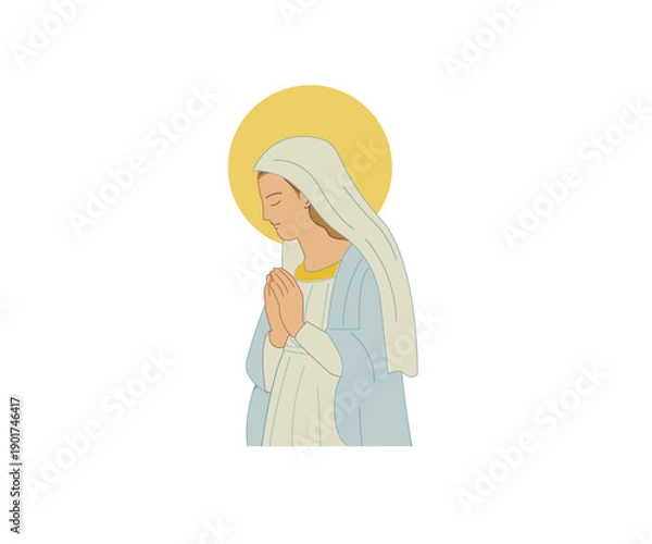 Obraz 祈り　手を合わせるマリア様