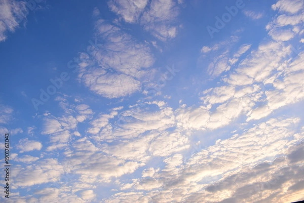 Obraz beautiful blue sky with sunlight in springtime