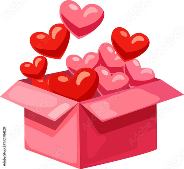 Obraz gift box with heart