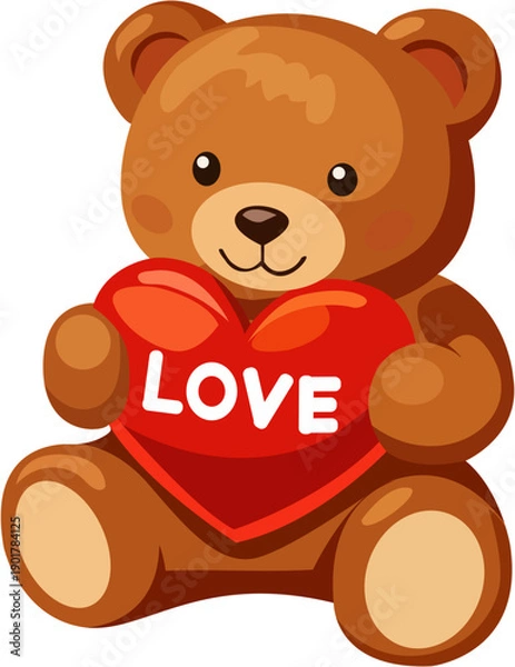 Obraz teddy bear with heart