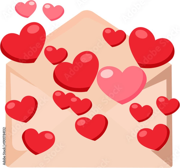 Obraz valentine hearts background