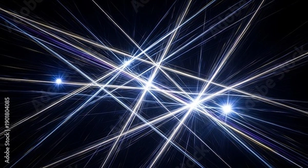 Obraz Abstract light trails create a dynamic and futuristic visual effect.