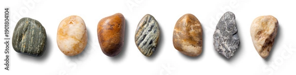 Obraz 様々な形の石のコレクション