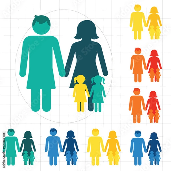 Obraz Diverse Family Structures