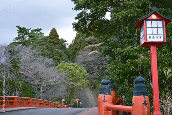 Obraz 橋から見る霧島神宮