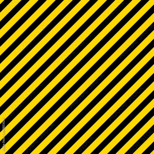 Obraz seamless pattern with construction line, yellow and black stripes