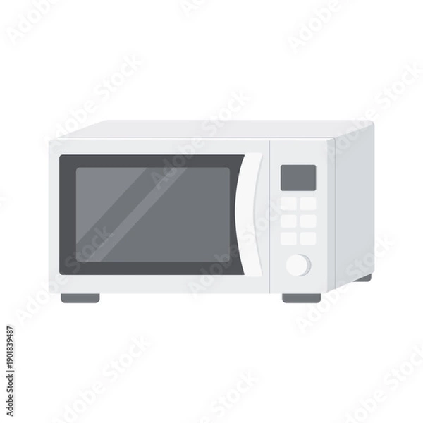 Obraz シンプルな電子レンジのイラスト