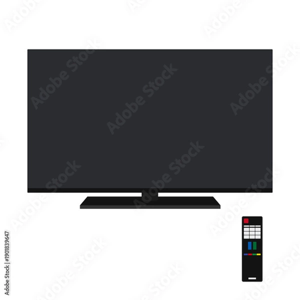Obraz シンプルなテレビのイラスト