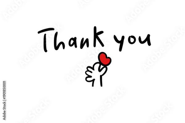 Obraz ハート　手　感謝