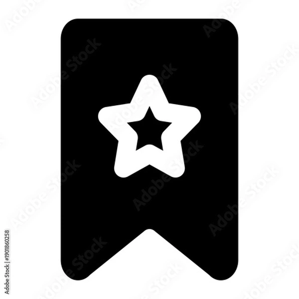 Obraz bookmark icon for illustration